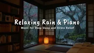 🌙 Rain On Window & Soft Piano 🌧️ Deep Sleep Music for Stress Relief, Peaceful Dreams & Serenity