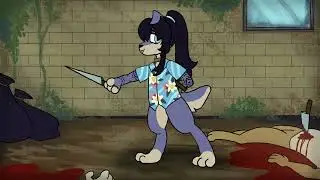 Tingtang Gang Hong Lu but as dog - Limbus Company fan animation (assignment work)