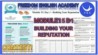 FEA ADVANCE BOOKS M:15 D1 BUILDING YOUR REPUTATION.#freedomemployabilityacademy #feabooks #fea