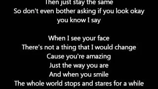 Bruno Mars - Just the way you are Lyrics