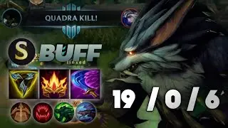 WARWICK WILD RIFT : BUFF IS QUADRAKILL IN PATCH 4.1a | JUNGLE OP - SEASON 8