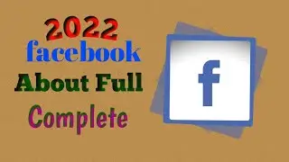 How to Facebook About Full Edit । fB about complete