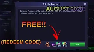 NEW FREE REDEEM CODE AUGUST 2020 I Mobile Legends