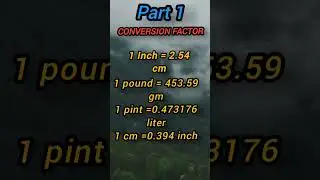 Conversion Factor ।। part 1।।Dream True With me #physics #highcourtldc #viral #rbsc #12thclass