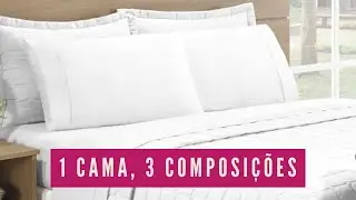 MUDANDO A CARA DA SUA ROUPA DE CAMA BÁSICA - 3 composições diferentes, sem gastar muito.