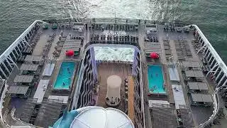 Sailing into summer vibes! Watch the majestic MSC World America - their newest megaship - depart