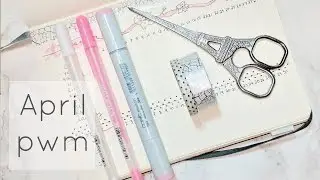 Michael's Plan With Me | Sakura April Theme | Bullet Journal | 2017