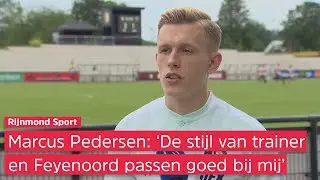 Feyenoord's rechtsback Marcus Holmgren Pedersen legt uit wat zijn manier van spelen is