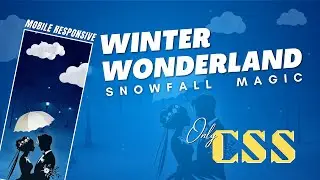 Create a Magical Snowfall Animation with Only CSS No JavaScript | Winter Wonderland Effect Tutorial