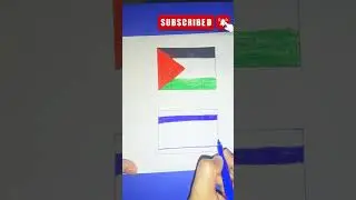 Nimo Art & craft: Free Palestine||Palestine Flag Drawing|| #shorts #art #palestine #gaza #drawing