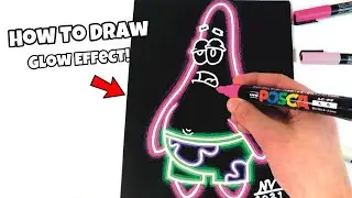 How To Draw Glow Effect! Tutorial *no airbrush needed* (#Shorts)