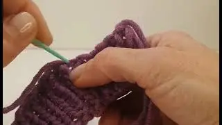 S&iacute;&eth;asta lykkja hringprj&oacute;n ganga fr&aacute; enda stroff &ouml;rfhent fix last loop circular knit finish ribbing