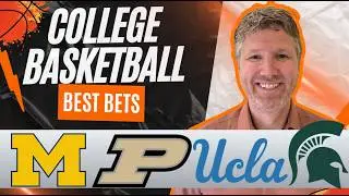 College Basketball Tuesday BEST Bets! Michigan vs Purdue | UCLA vs Michigan State