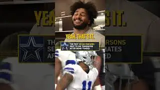 The text Micah Parsons sent his teammates after begin traded 😅 #trade #micahparsons #NFL #football