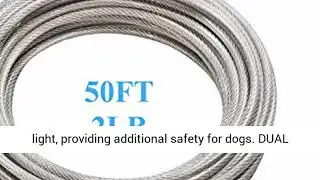 XiaZ Dog Runner Tie Out Cable Dog Leash Run Trolley Training Lead Review