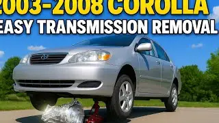 9th Gen Corolla Transmission Removal NO LIFT: Options, Clearance, Challenges