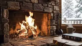 [Cozy Cabin Fireplace ASMR] 8 Hours of Relaxing Fire Sounds for Sleep, Study & Focus