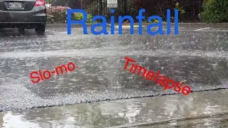 Rainy Day Slo‑Mo & Time‑Lapse ☔ | Slow Motion Raindrops & Cloud Movements