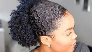 Natural Hair | Sleek Low Puff