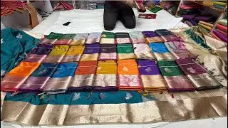Chickpet Bangalore wholesale Silk sarees||Single saree Courier available