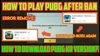 How to start Pubg mobile after server down? | how to Fix error | Pubg kr version download link |