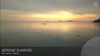Amazing Ocean View of Serene Sunrise in Bar Harbor , Maine
