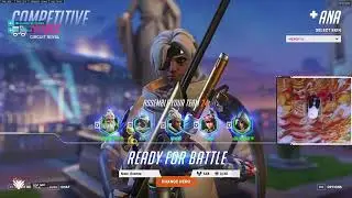 OVERWATCH  2 ANA TOP 500 - GALE ! BEST ANA?! GAMEPLAY SEASON 1 TOP 500