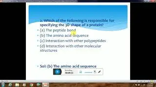 Biochemistry,Review of Proteins,ACHS M dated 25 05 2021
