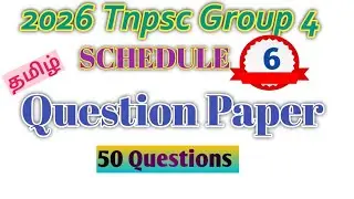2026 Tnpsc Group 4 | Test| schedule 6| Tamil|  #Tnpsc #Test #Group4