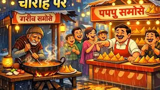 ठंड और बारिश में गरीब समोसे वाला 😭 | thandh aur barish me garib samose wala ki kahani #kahani #story