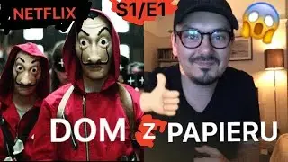 NETFLIX 🇵🇱 DOM Z PAPIERU : Sezon 1, Epizod 1 / Oglądaj ze mną.