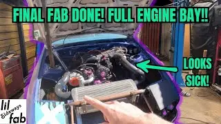 THE RX7 HAS A COMPLETE ENGINE BAY AND IT LOOKS CRAZY!!