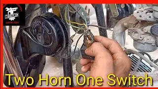 Two Horn one switch fitting / how to install 2 Horn 1 switch / minda horn two in one switch fitting