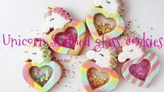 【Unicorn stained glass cookies】ユニコーンのステンドグラスクッキー