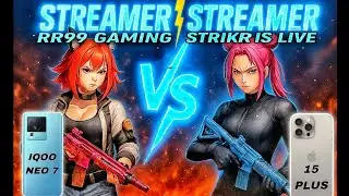 STREAMER vs STREAMER 1 vs 1 Intense TDM 🥶☠️ | STREAMER SHOCKED @StrikrisLive | RR99 GAMING