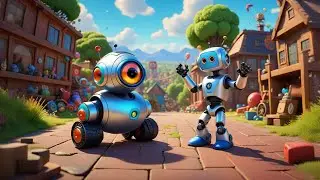 Four Silly Robots Count to Ten | Fun Counting Nursery Rhyme for Kids | Robot Number Song