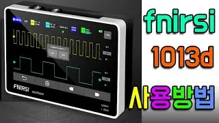 FNIRSI- 디지털 태블릿 오실로스코프 1013D 듀얼 채널 100M 대역폭 (셋팅 수리방법 공개)