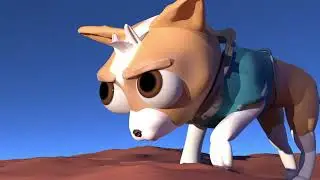 heavy ahh guitar riff but my space dog is aura farming (he's cool like that)