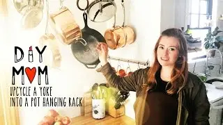 How to Make a Pot Hanging Rack on a Budget for your Kitchen
