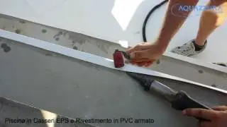 Piscina in Casseri EPS, rivestimento PVC armato