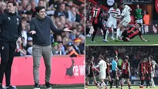 Evanilson red card vs Manchester United vs Bournemouth after tackle on Noussair Mazraoui