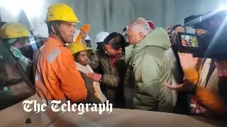 Trapped workers rescued from Indian tunnel after 17 days