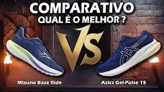 MIZUNO BASE RIDE  x  ASICS GEL-PULSE 15 - Qual é o melhor?