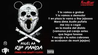 RIP PANDA   ANUEL AA LETRA TIRAERA A ALMIGHTY