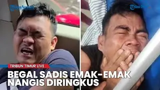 🔴Video Penangkapan Begal Sadis Bacok Emak-emak di Palembang Nangis Diringkus