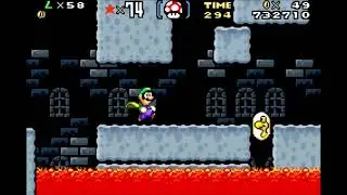 Super Mario Advance 2 #3 Lemmy&acute;s Castle all Dragon Coins