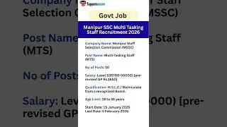 manipur ssc recruitment 2026 | manipur ssc gd exam 2026 | manipur recruitment #yt #viral #shots
