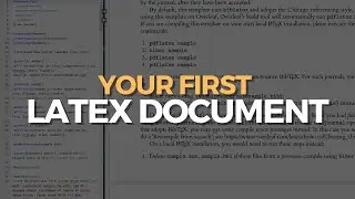 Your FIRST LATEX Document in 3 MINUTES.