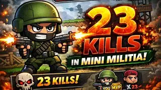 I did 23 kills in mini militia gameplay #1vs6 #3 