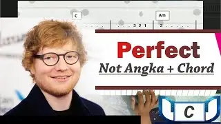 Perfect - Ed Sheeran | Keyboard Practice Cover in C + Not Angka + Chord